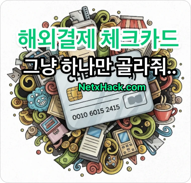 VPN 할인을 위한 연회비, 수수료없는 해외결제 체크카드 추천