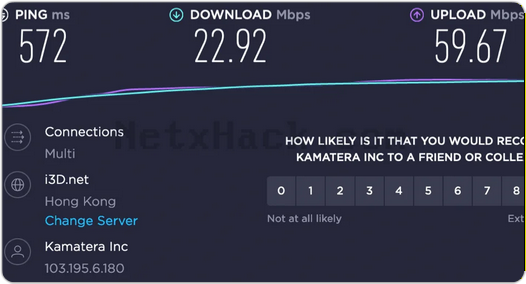 ClearVPN 속도 테스트 - 홍콩